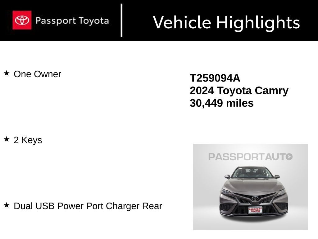 2024 Toyota Camry SE