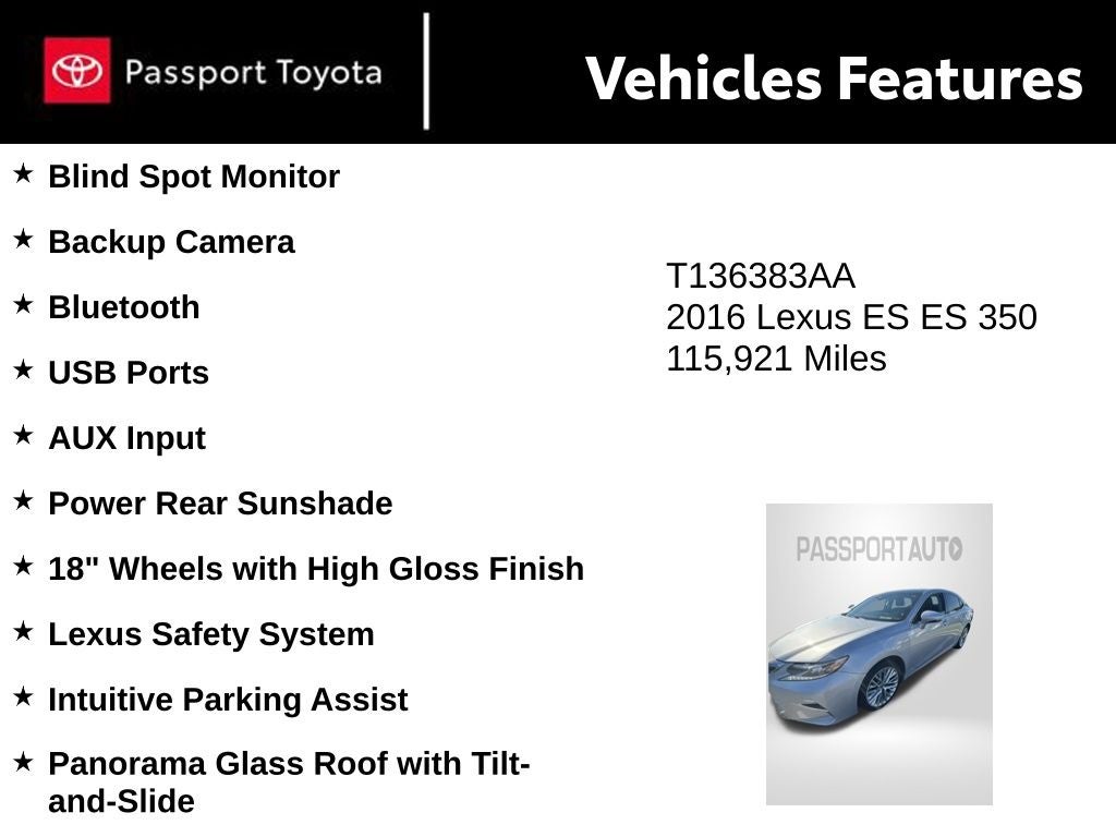 2016 Lexus ES 350