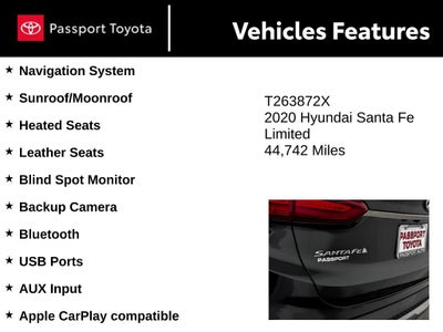 2020 Hyundai Santa Fe Limited