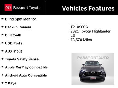 2021 Toyota Highlander LE
