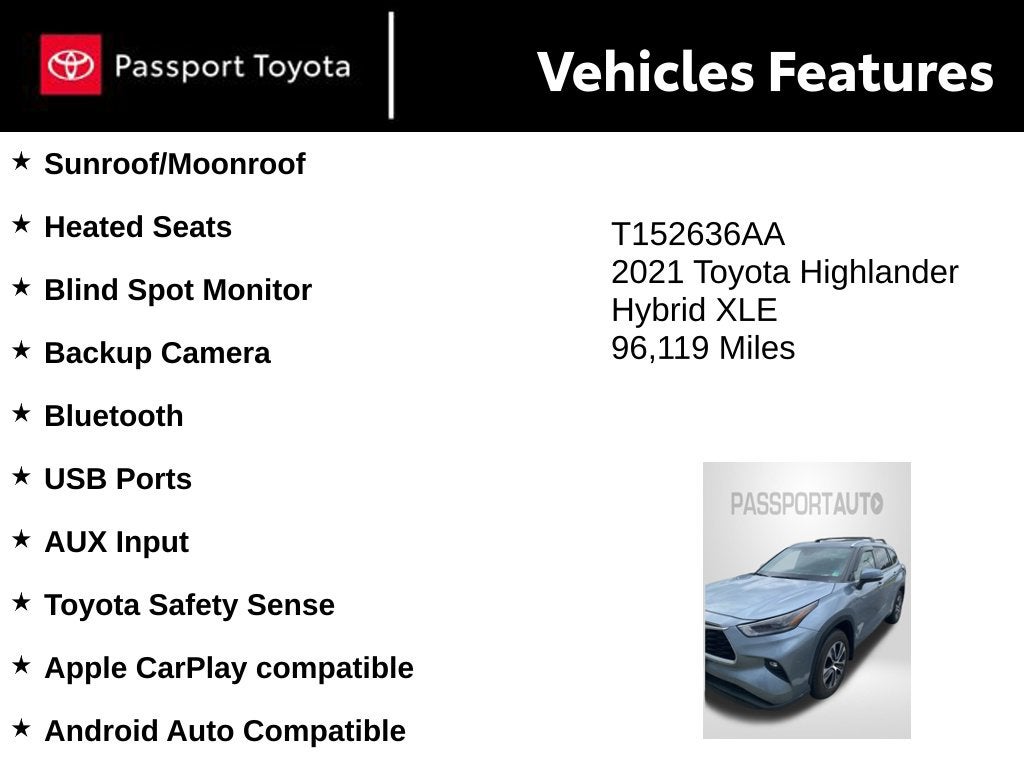 2021 Toyota Highlander Hybrid XLE