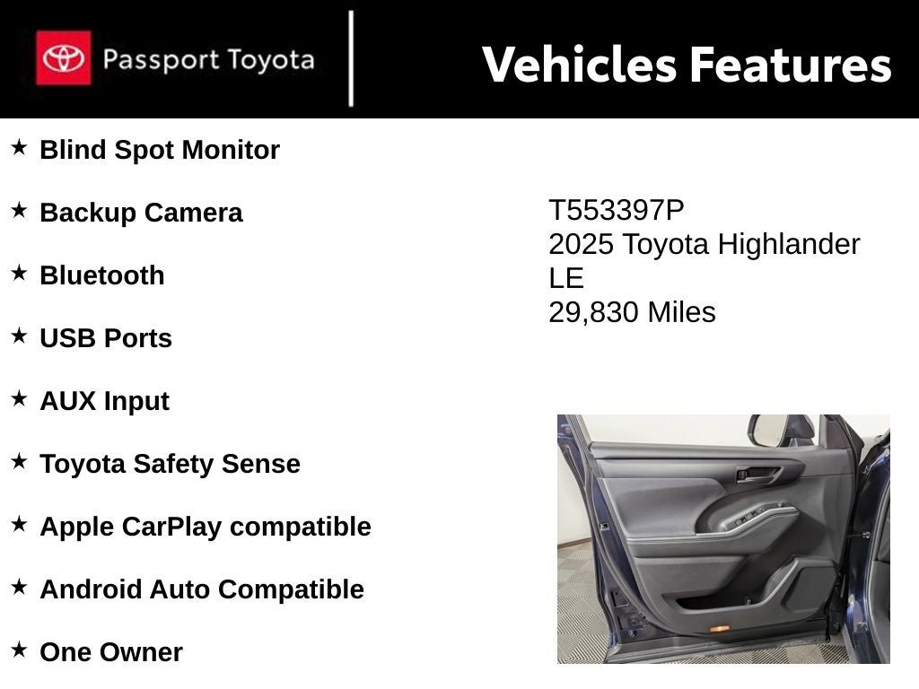 2025 Toyota Highlander LE