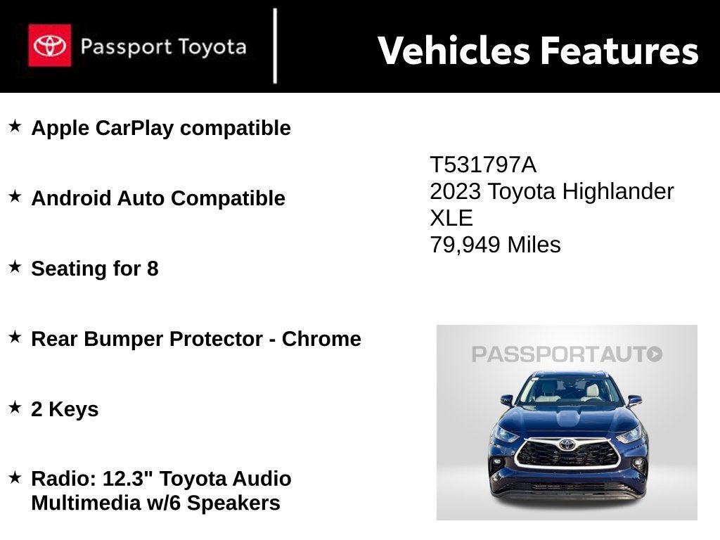 2023 Toyota Highlander XLE