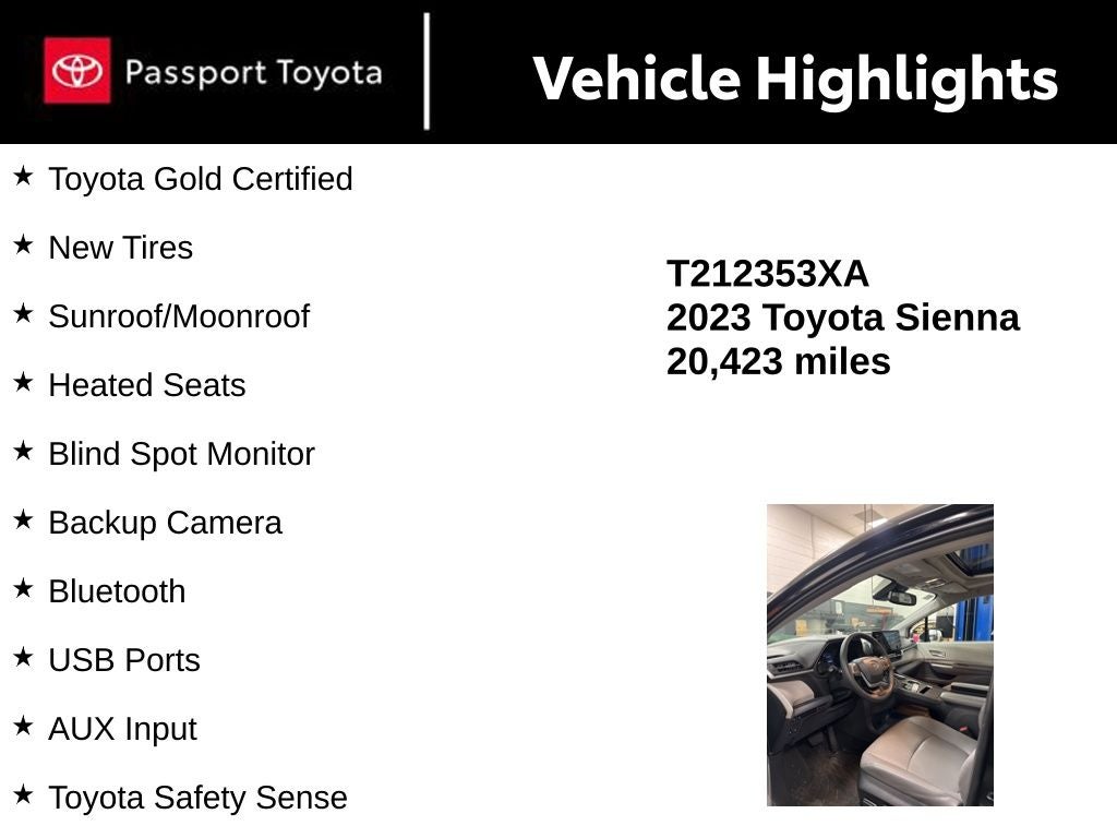 2023 Toyota Sienna XLE