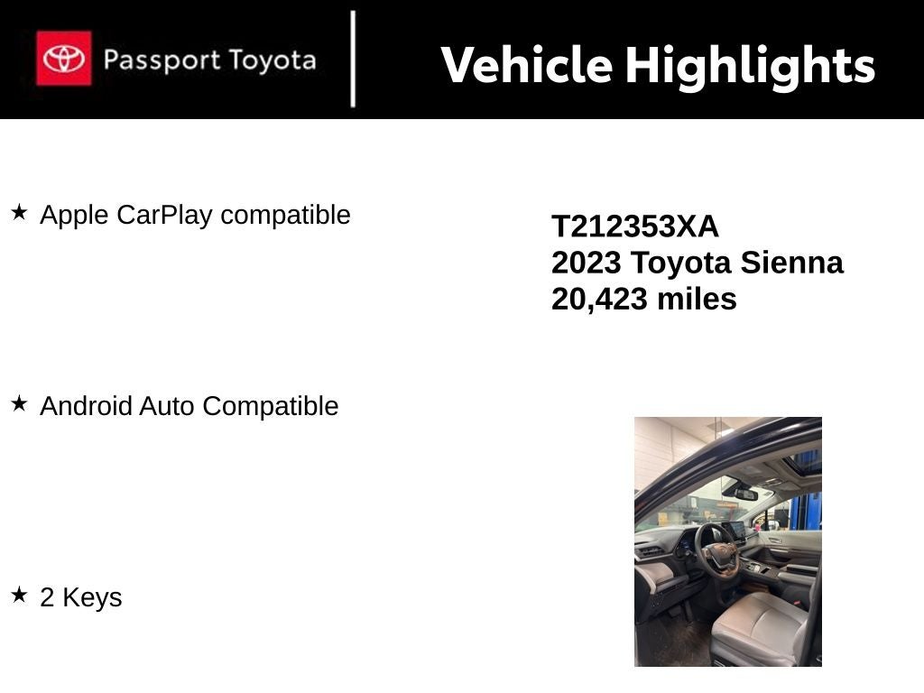 2023 Toyota Sienna XLE