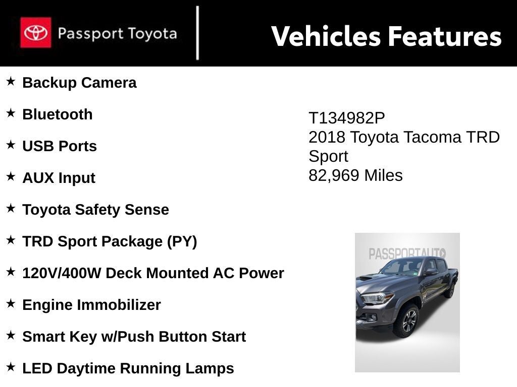 2018 Toyota Tacoma TRD Sport V6