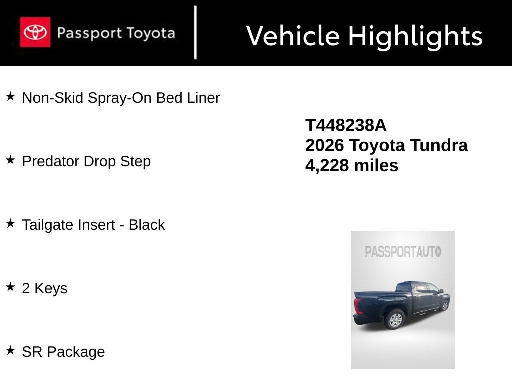 2026 Toyota Tundra SR