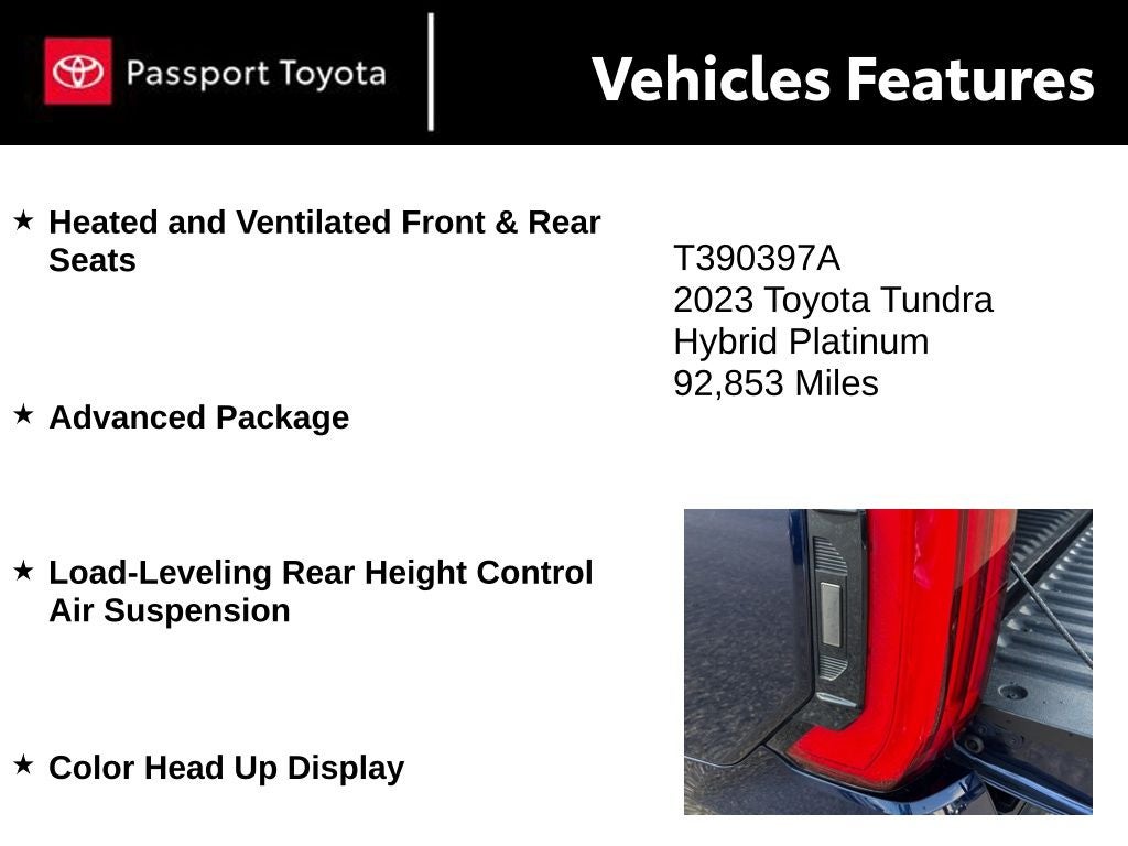 2023 Toyota Tundra Hybrid Platinum