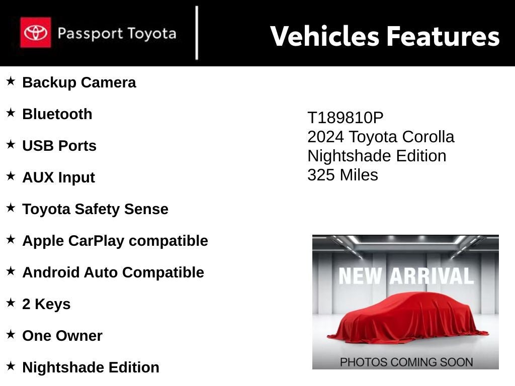 2024 Toyota Corolla SE Nightshade