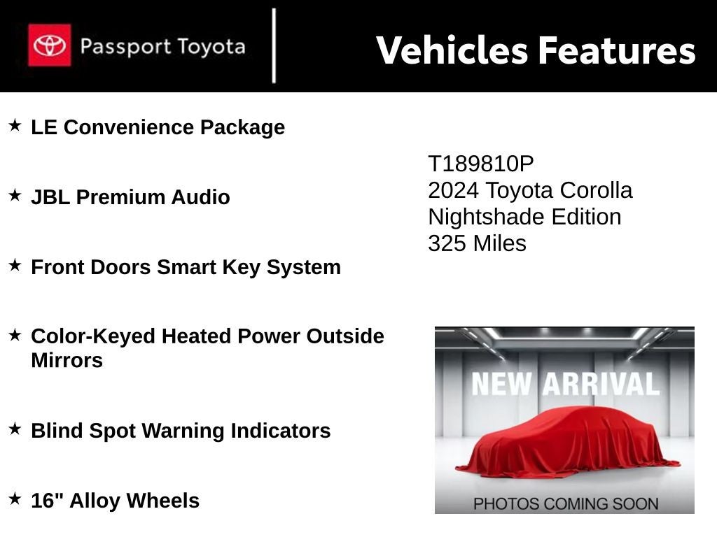 2024 Toyota Corolla SE Nightshade