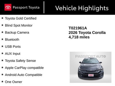 2026 Toyota Corolla SE
