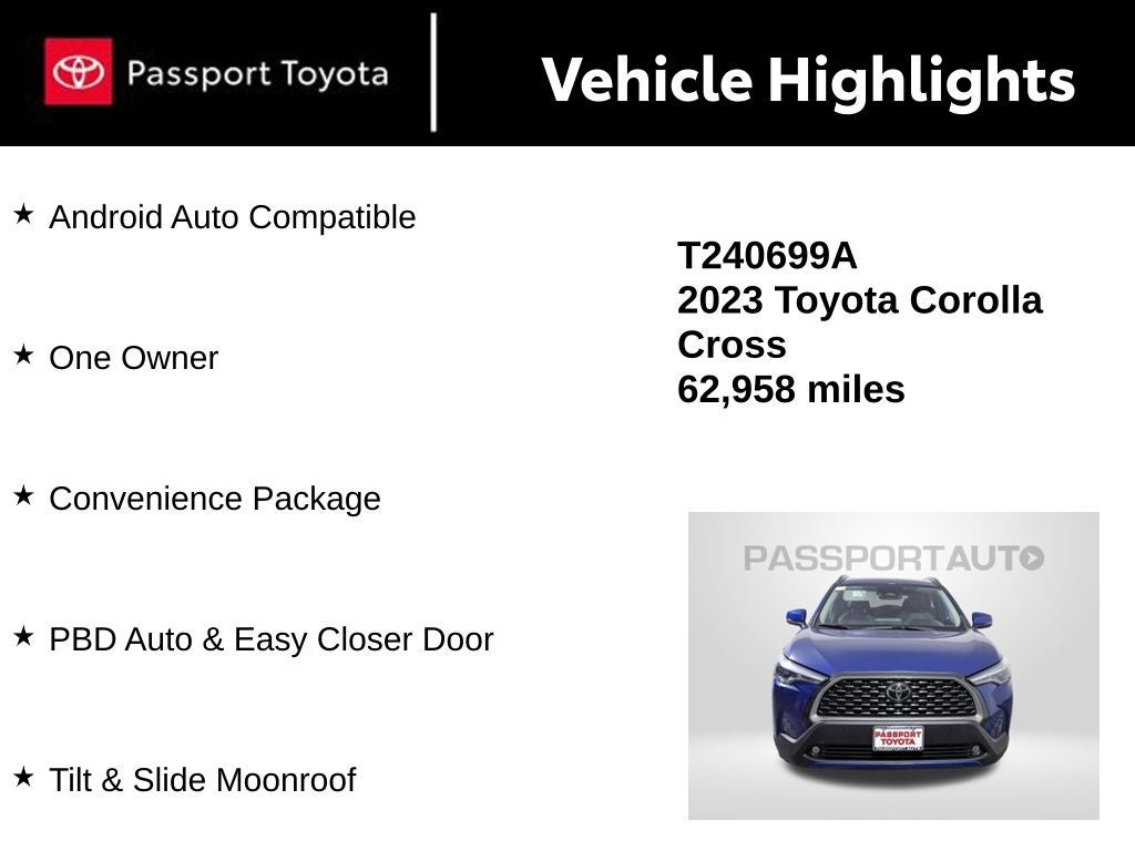 2023 Toyota Corolla Cross XLE