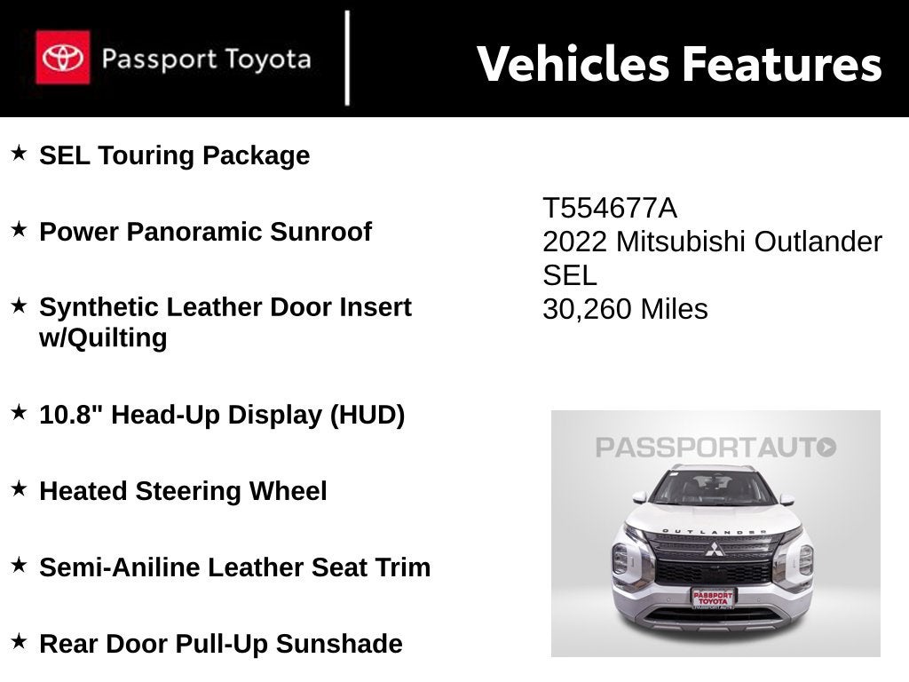 2022 Mitsubishi Outlander SEL