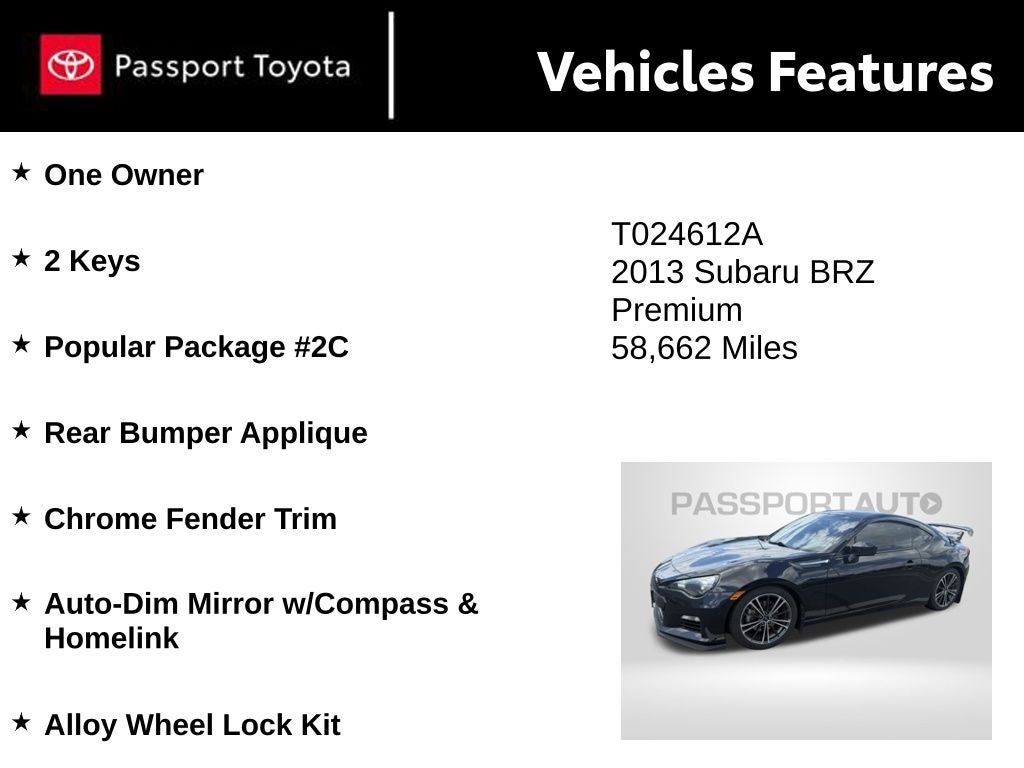 2013 Subaru BRZ Premium
