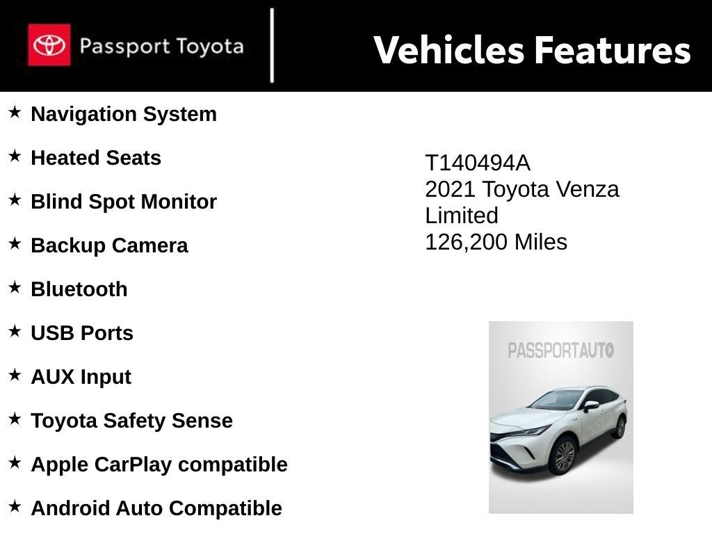2021 Toyota Venza Limited