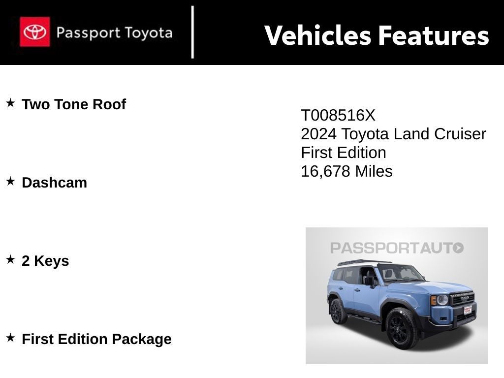 2024 Toyota Land Cruiser First Edition