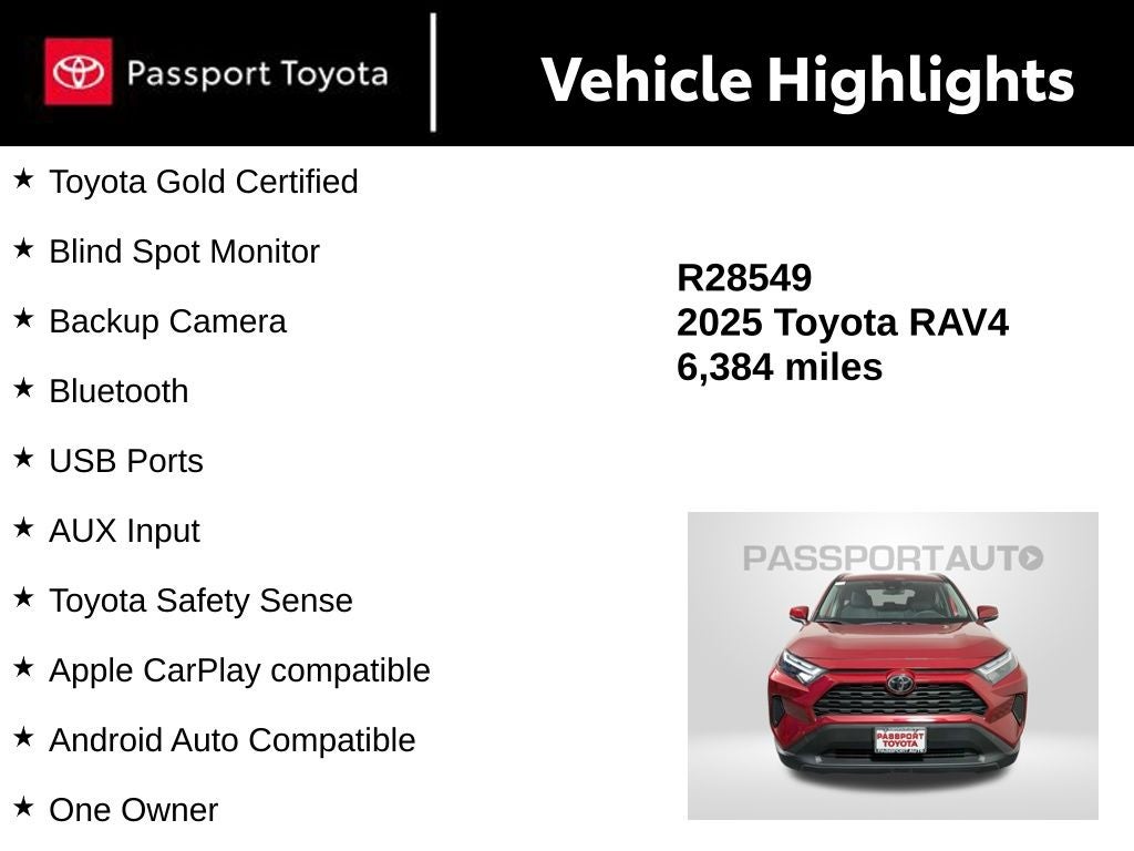 2025 Toyota RAV4 Hybrid XLE