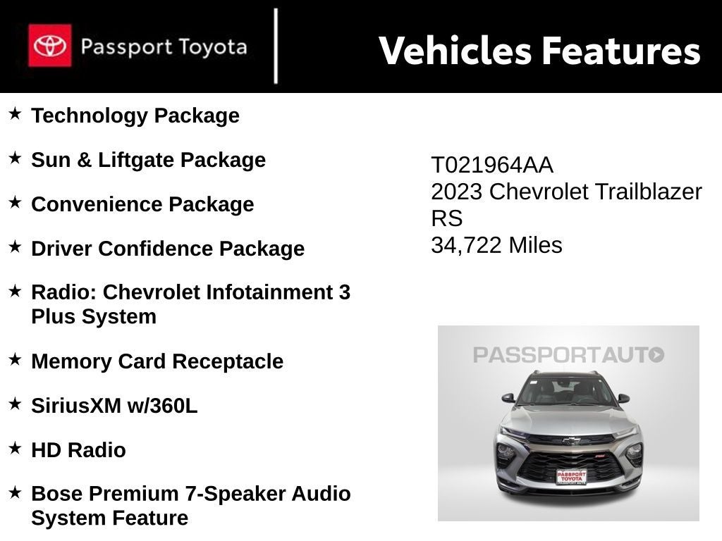 2023 Chevrolet TrailBlazer RS